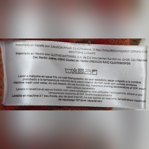 Compania Fantastica Boxy Oversized Plaid Check Sweater S - Picture 8 of 13